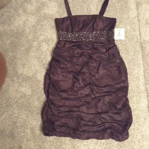 R &M RICHARDS women's 2 pc evening dress NWT Party dress w/jacket  sz 8  purple